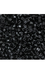 Miyuki square - cubes 1.8mm Beads - Black SB18-401
